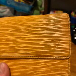 Louis Vuitton Purple and Yellow Wallet